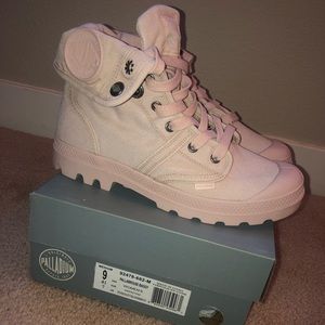 Palladium Pallabrouse baggy canvas boot/Rose Dust